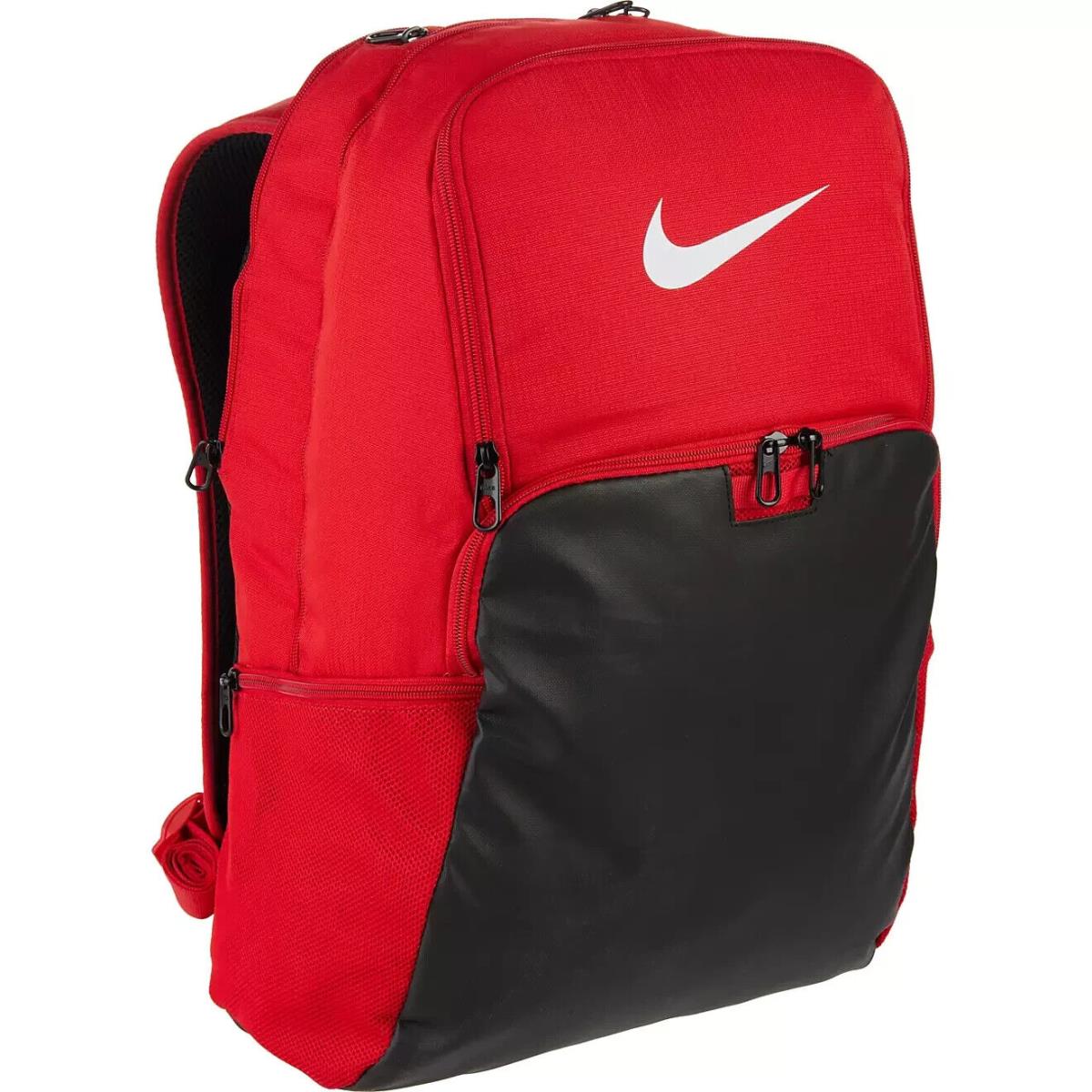 Nike Brasilia 9.5 XL Backpack 30L `gym Red/black School Book Bag