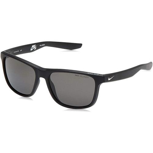 Nike EV1041 001 Matte Black Flip Polarized Sunglasses with Nike Bag