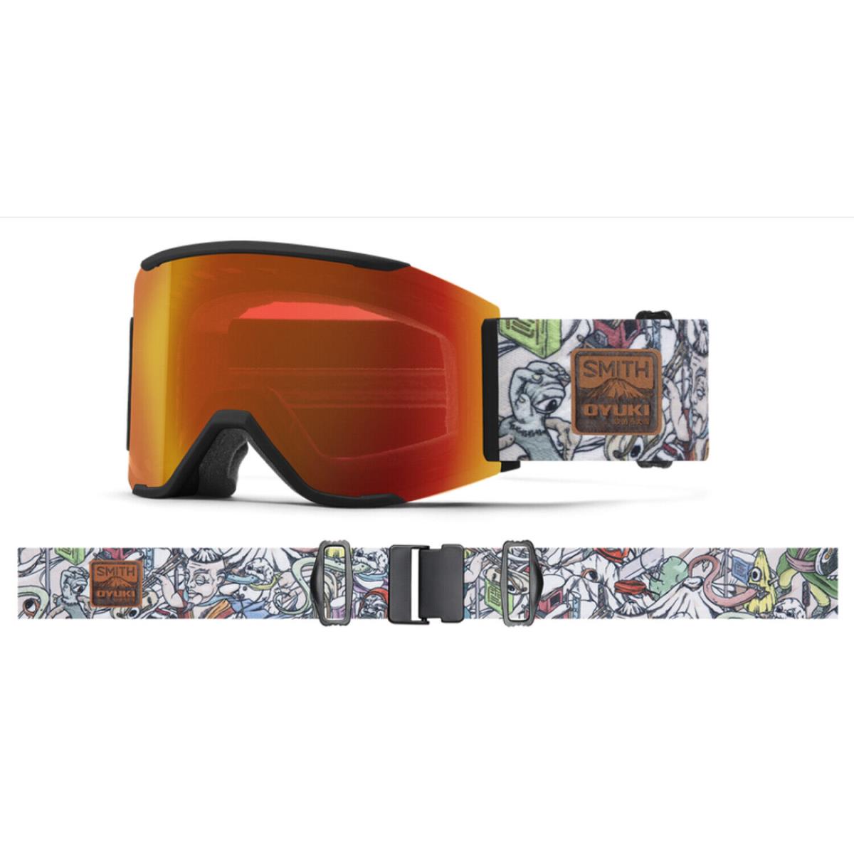 Smith Squad Mag Oyuki x Smith/ Cpe Red Mirror Ski Snow Goggles Asia/low Bridge