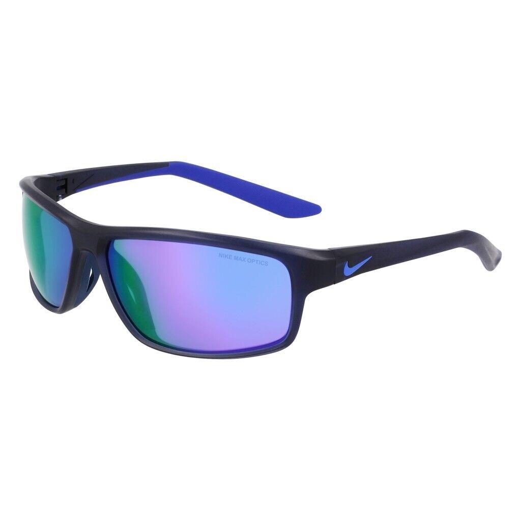 Nike Unisex Rabid 22 Mirrored Rectangular Sport Sunglasses Matte Obsidian