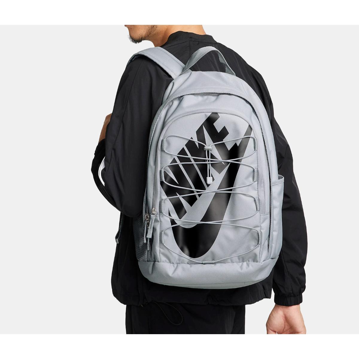 Nike Hayward Backpack `wolf Grey/black` 26L School Book Bag Travel