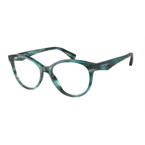 Emporio Armani EA3180-5886-53 5886 Striped Green Eyeglasses