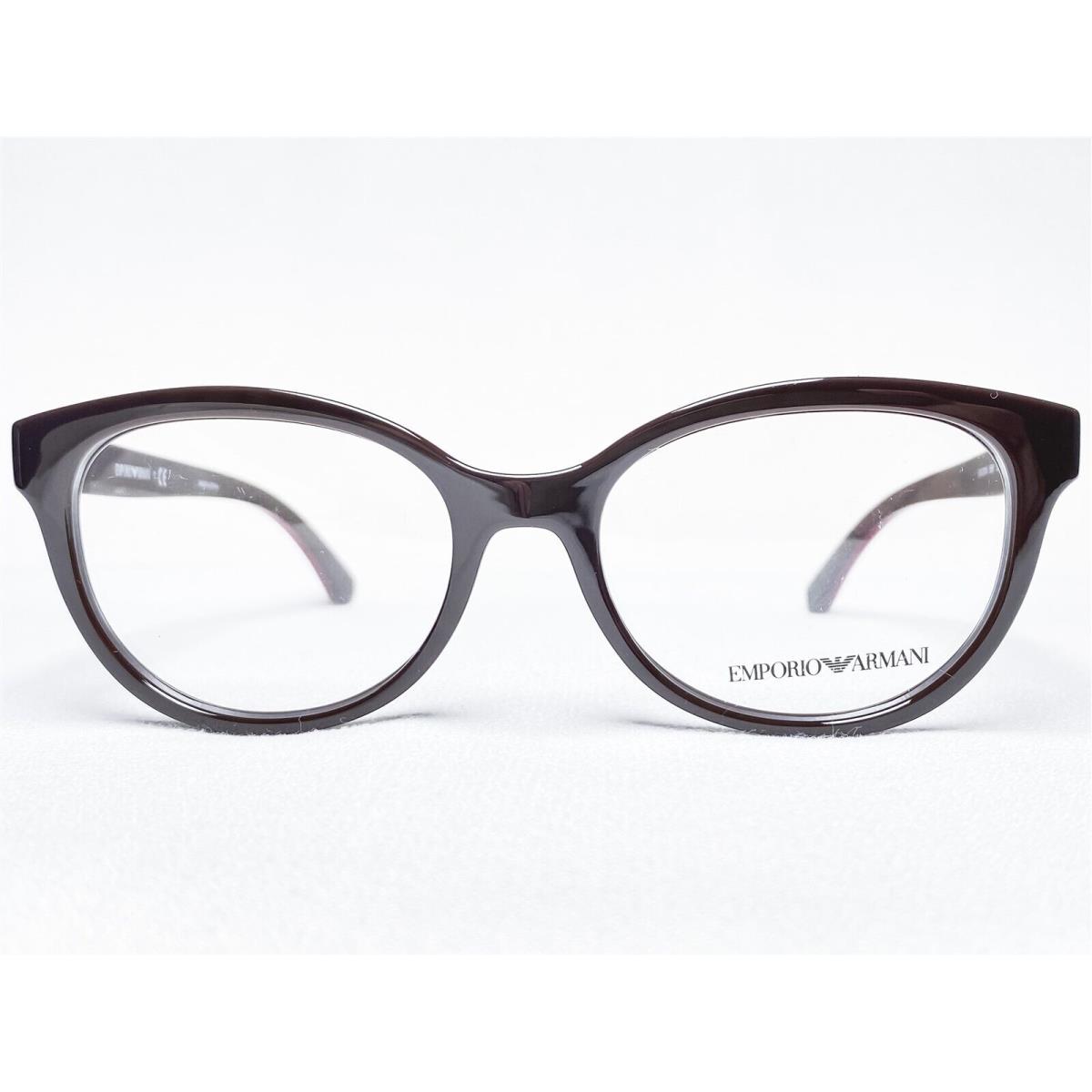 Emporio Armani EA3104 5561 Womens Brown Oval Eyeglasses Frames 52/17 140