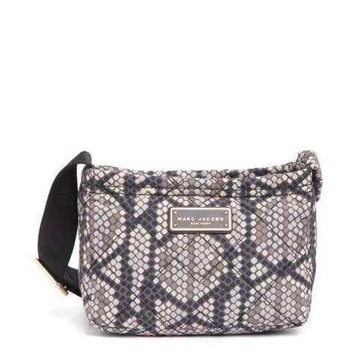 Marc Jacobs Snake Print Soft Quilted Fabric Small Crossbody Bag Purse