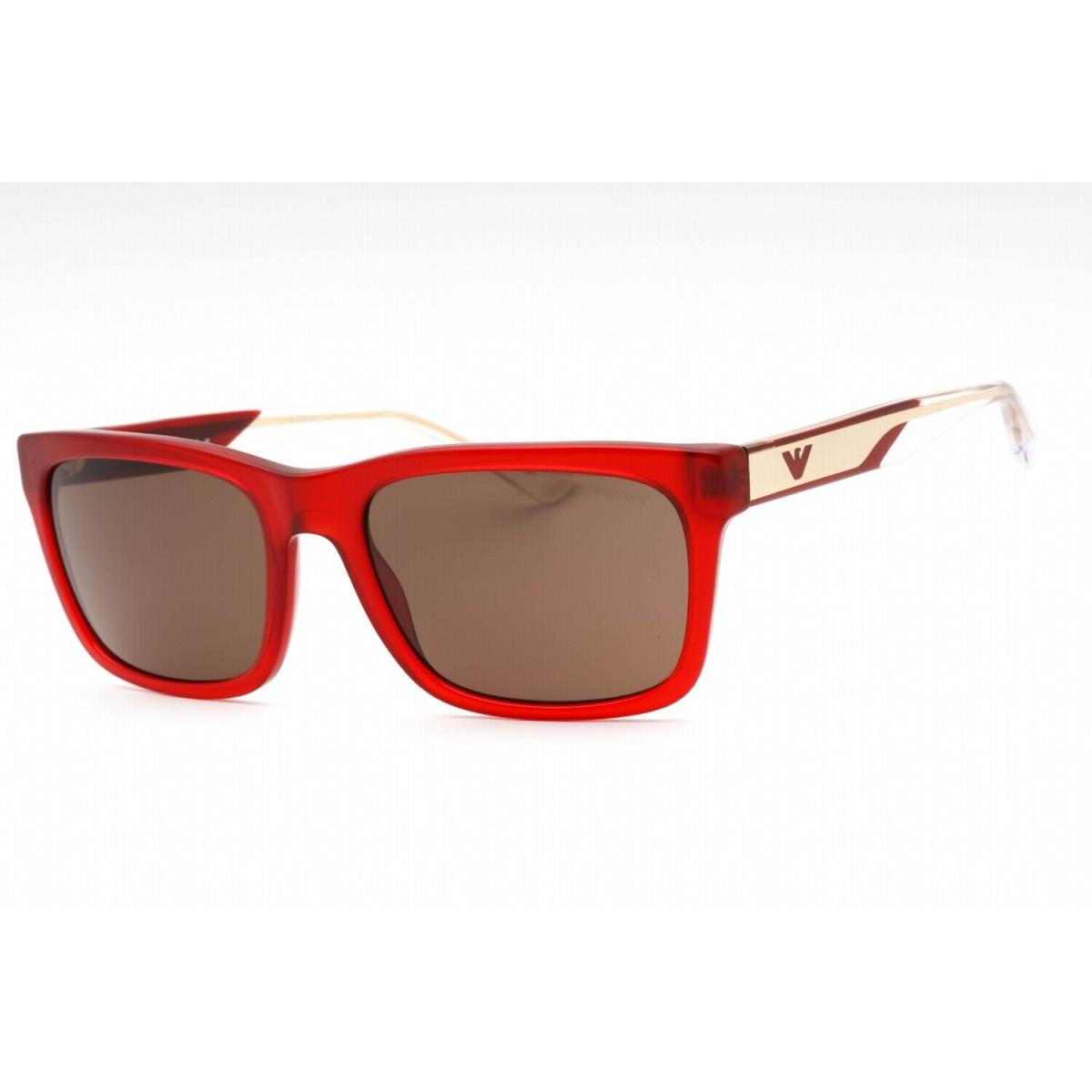 Emporio Armani 0EA4224-609373 Transparent Glossy Burgundy Sunglasses