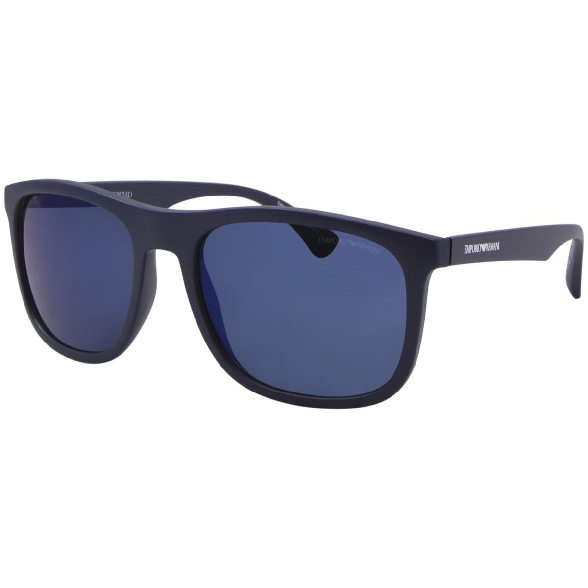 Emporio Armani EA4158 587125 Sunglasses Men`s Blue/dark Grey/ar Blue Lens 57mm