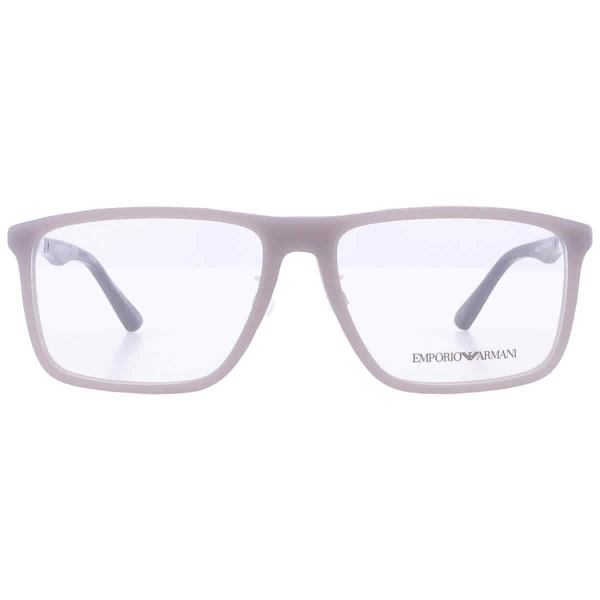 Emporio Armani Demo Square Men`s Eyeglasses EA3221F 5126 56 EA3221F 5126 56