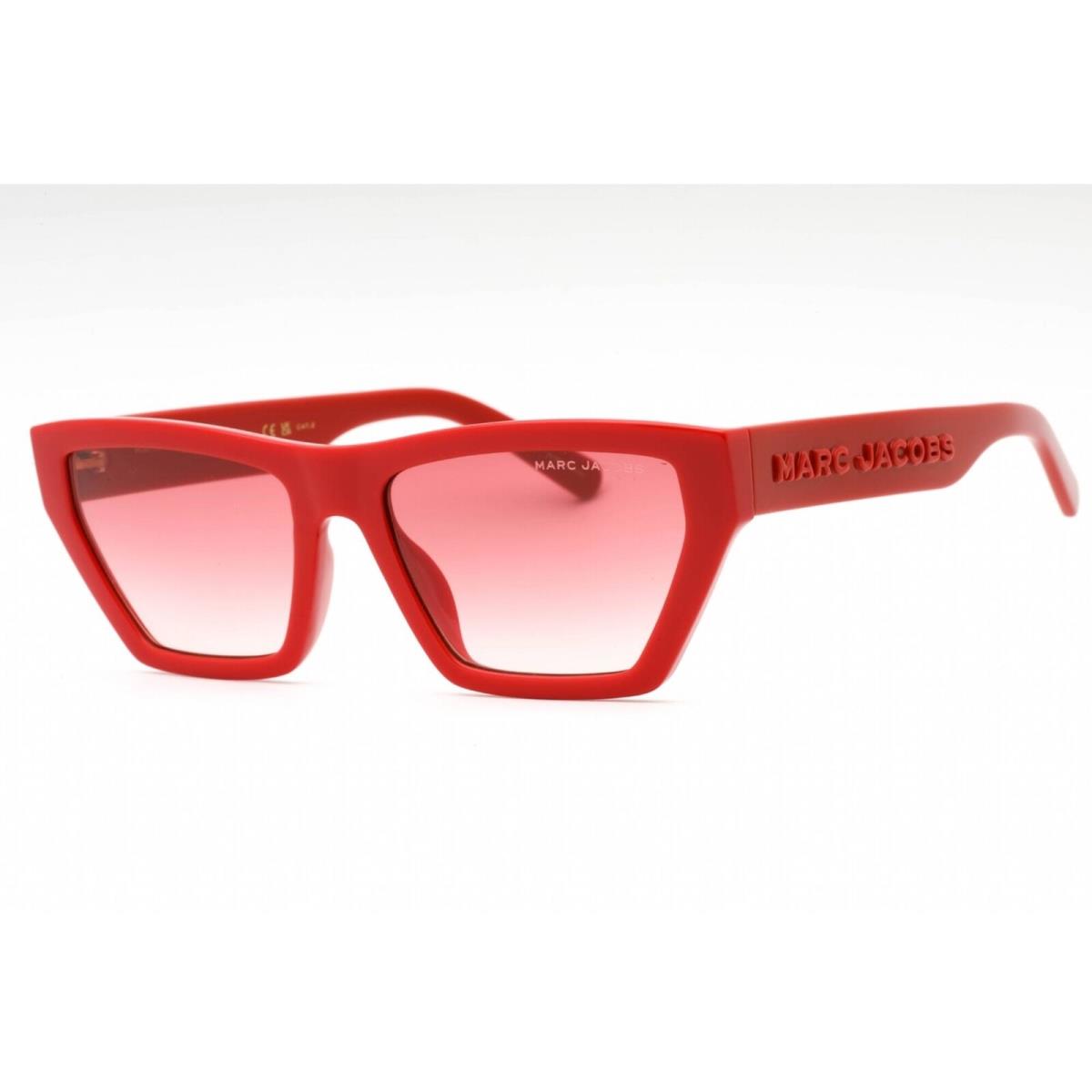 Marc Jacobs Women`s Sunglasses Red Plastic Cat Eye Frame Marc 657/S 0C9A TX