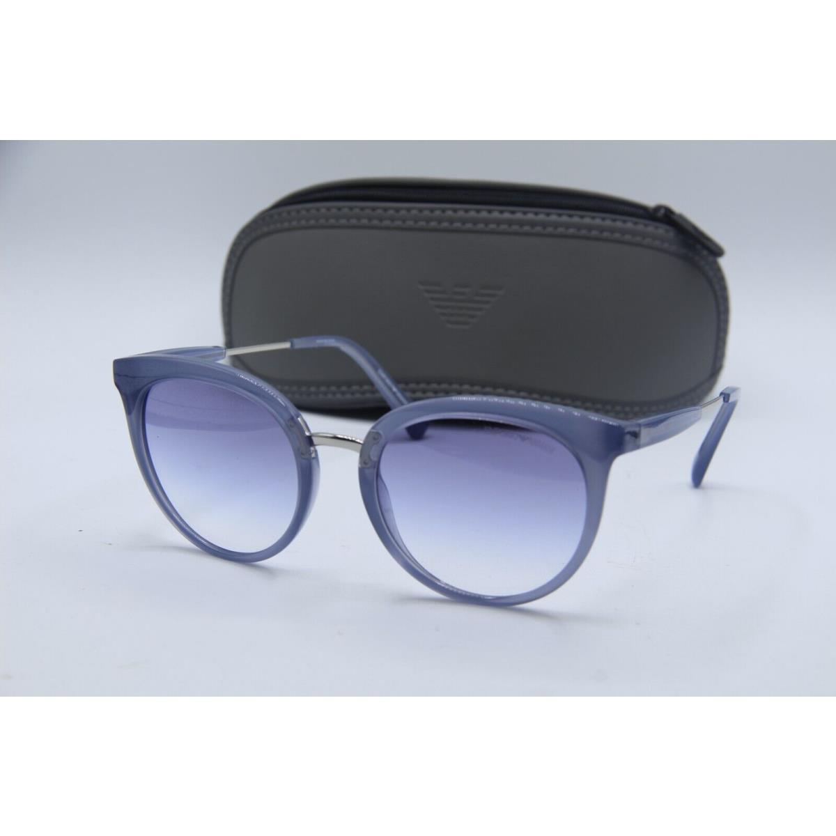 Emporio Armani EA 4145 5831/19 Blue Silver Sunglasses W/case 53-20