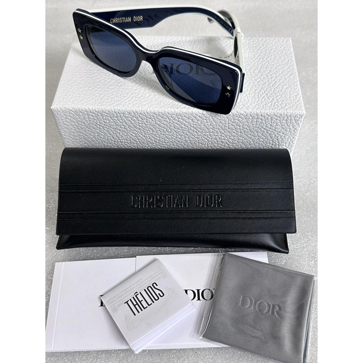 Christian Dior Diorpacific S1U 90V Navy Blue White Sunglasses 53-17-140