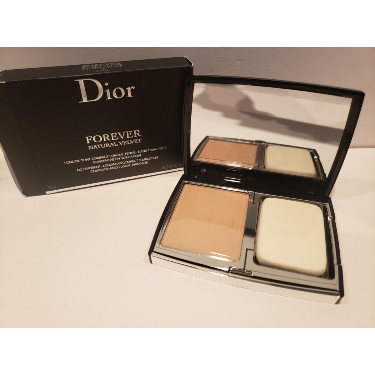 Christian Dior-forever Natural Velvet - No Transfer Compact Foundation - 3N -nib