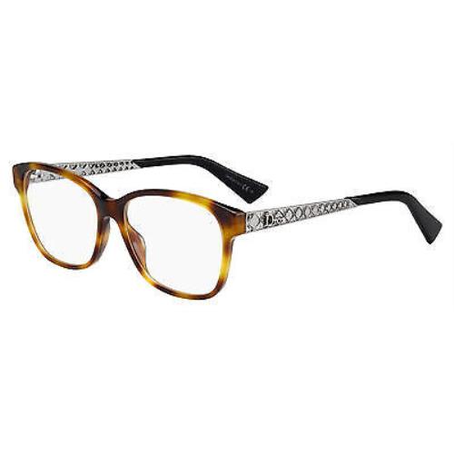 Christian Dior DIORAMAO4-086-55 Havana Black Eyeglasses