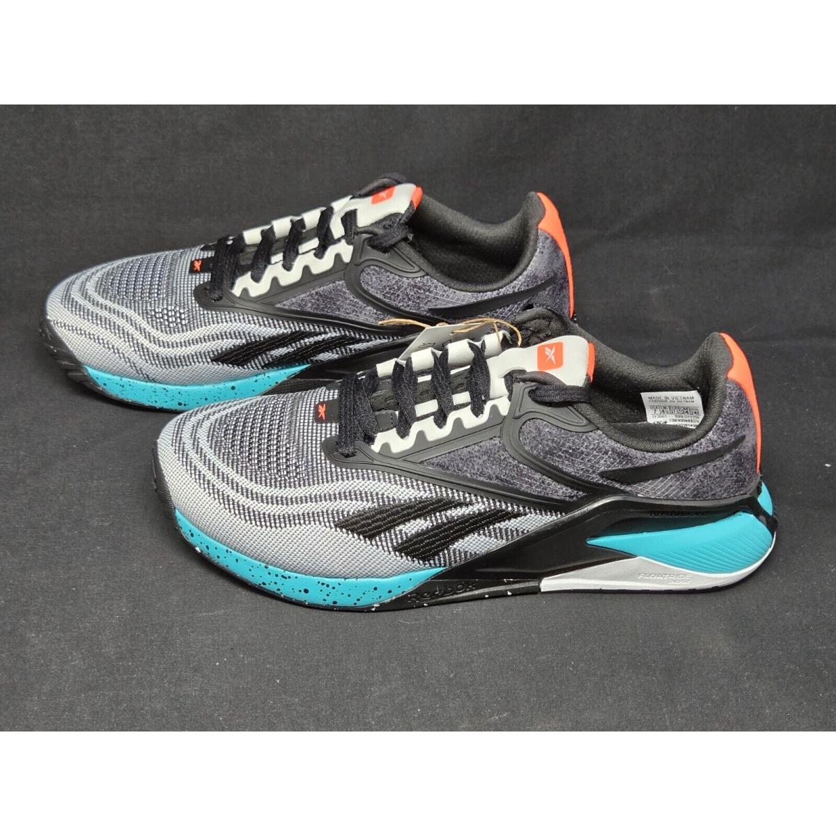 Reebok Nano X1 Womens Multi Size Black White Teal Gym Workout Shoes GY2296