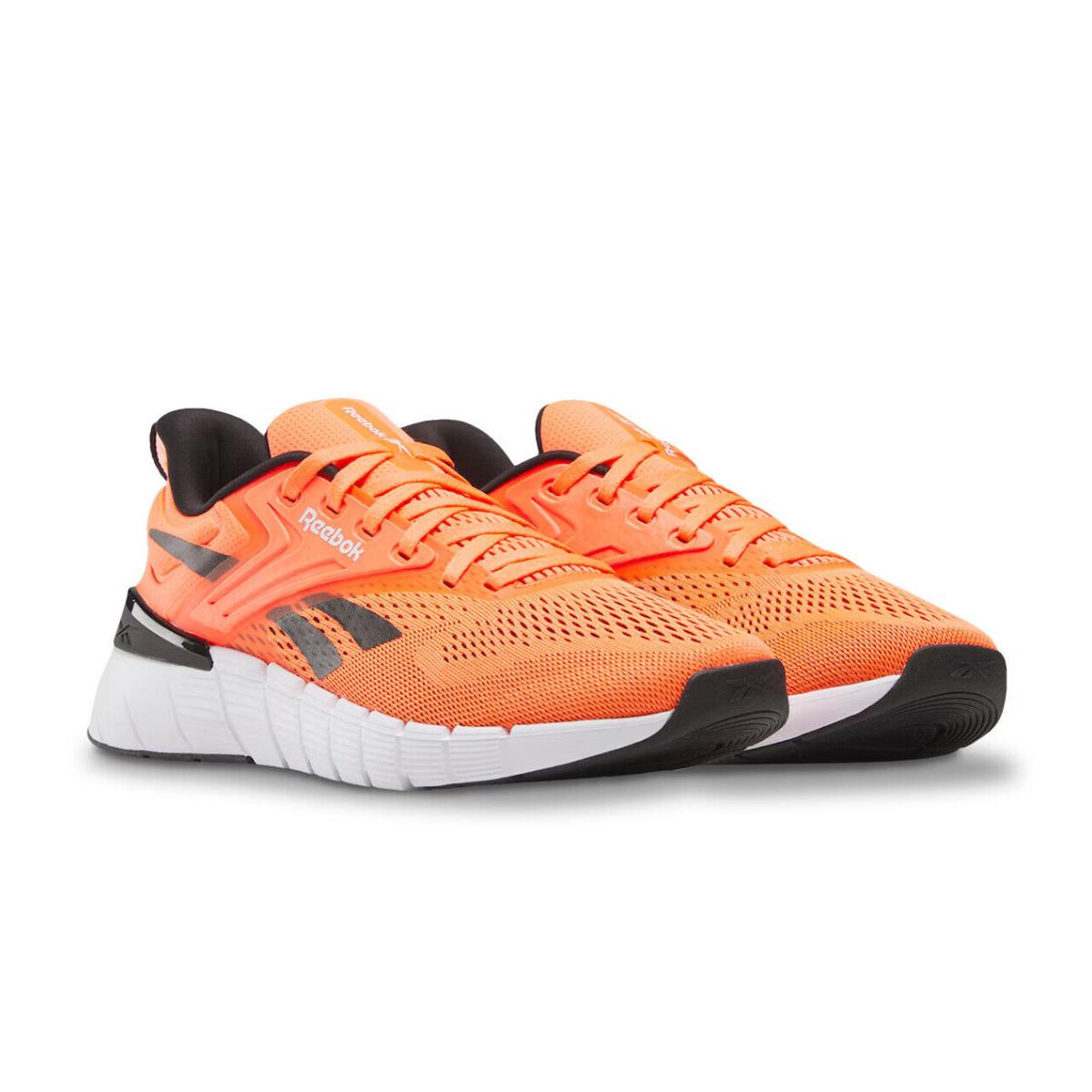 Mens Reebok Nano Gym Coral Black Mesh Training Shoes - Orange