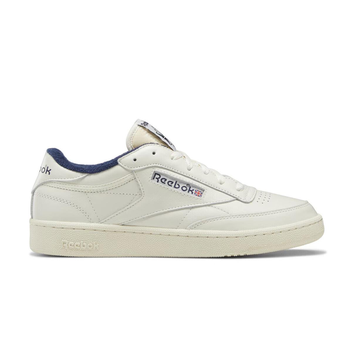 Mens Reebok Club C 85 Vintage Off White Leather Sneaker Shoes