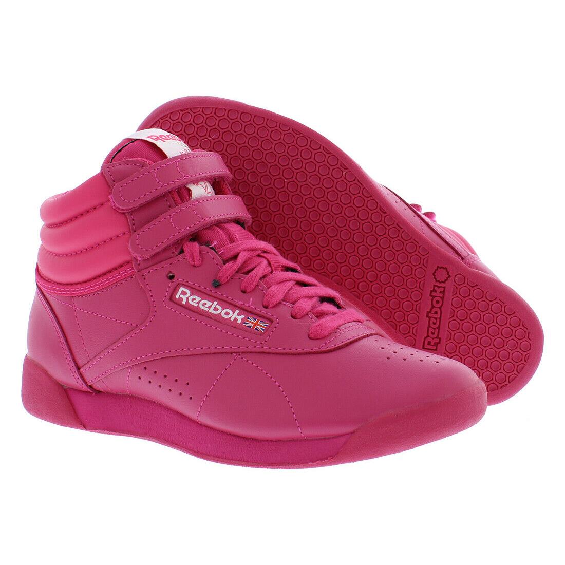 Reebok Freestyle Hi Womens Shoes - Pure Pink/Pure Pink/Footwear White, Main: Pink