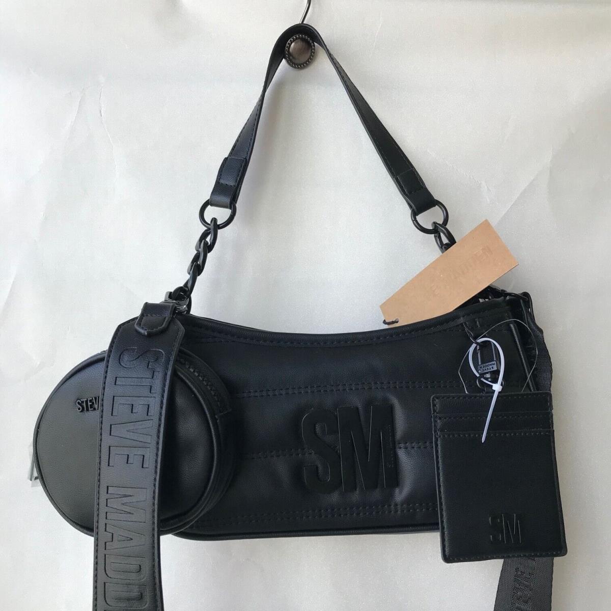 Steve Madden Black Crossbody Bag with Pouch ID Case