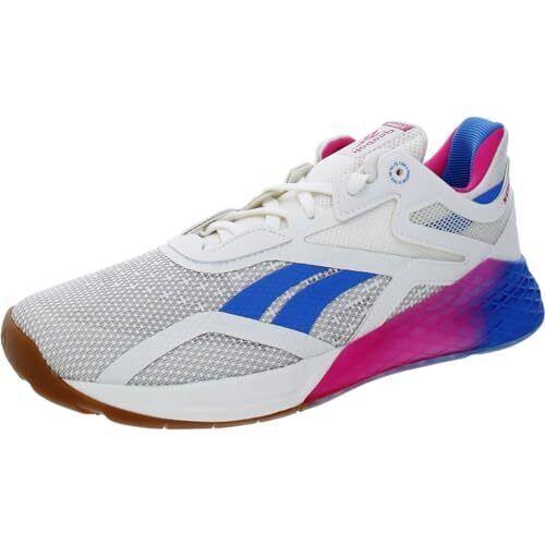 Reebok Women`s Nano X Cross Trainers Chalk/proud Pink/horizon Blue Size 10 M