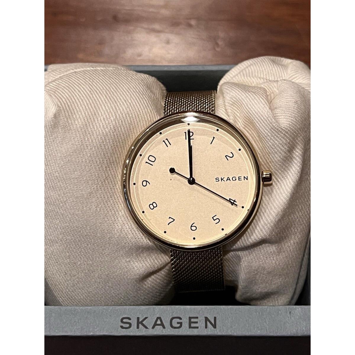 Skagen SKW2625 Signatur Gold Tone Women`s Adjustable Strap Stainless Steel Watch