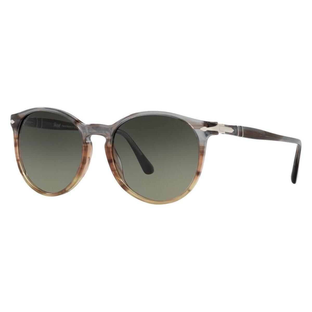 Persol Green Round Unisex Sunglasses PO3228S 95/31 53 PO3228S 95/31 53