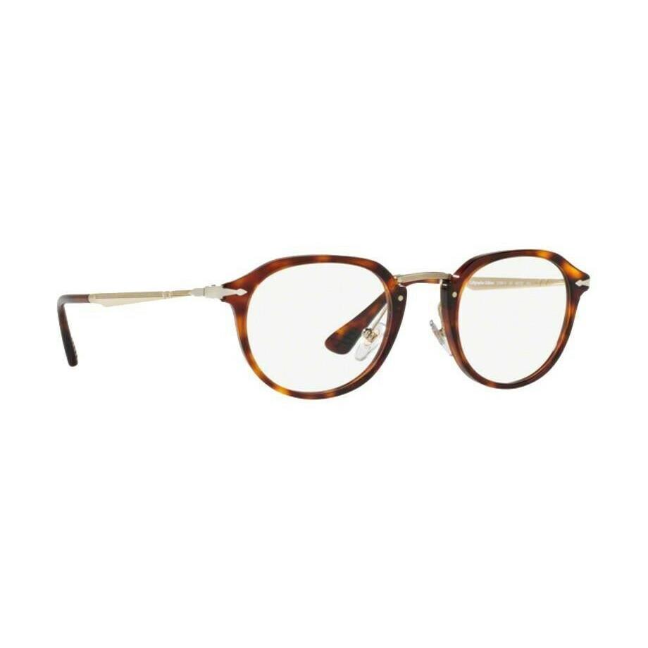 Persol PO3168V 24 50 Eyeglasses Men`s Havana/bronze Full Rim Optical Frame