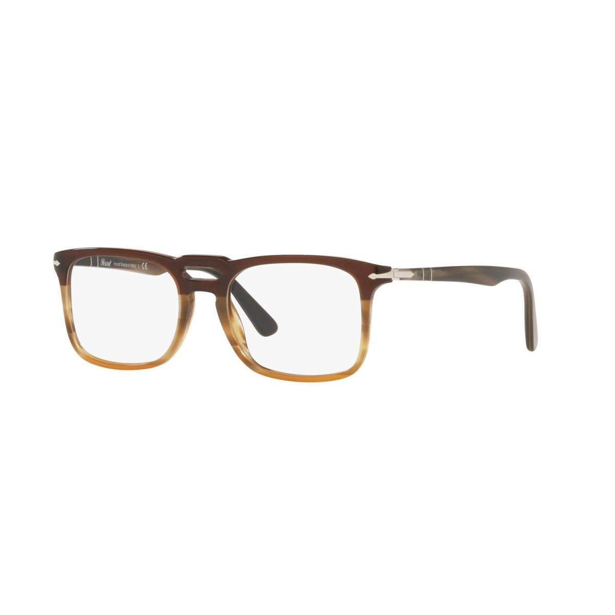 Persol Eyeglasses PO3277V 1136 52mm Black Stripped Brown / Demo Lens