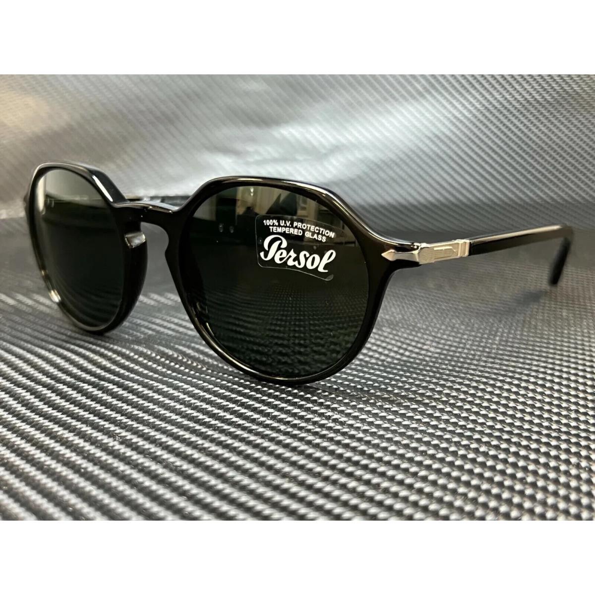 Persol Sunglasses PO3255S 95/31 Black Frame W/ Green Lens 51mm