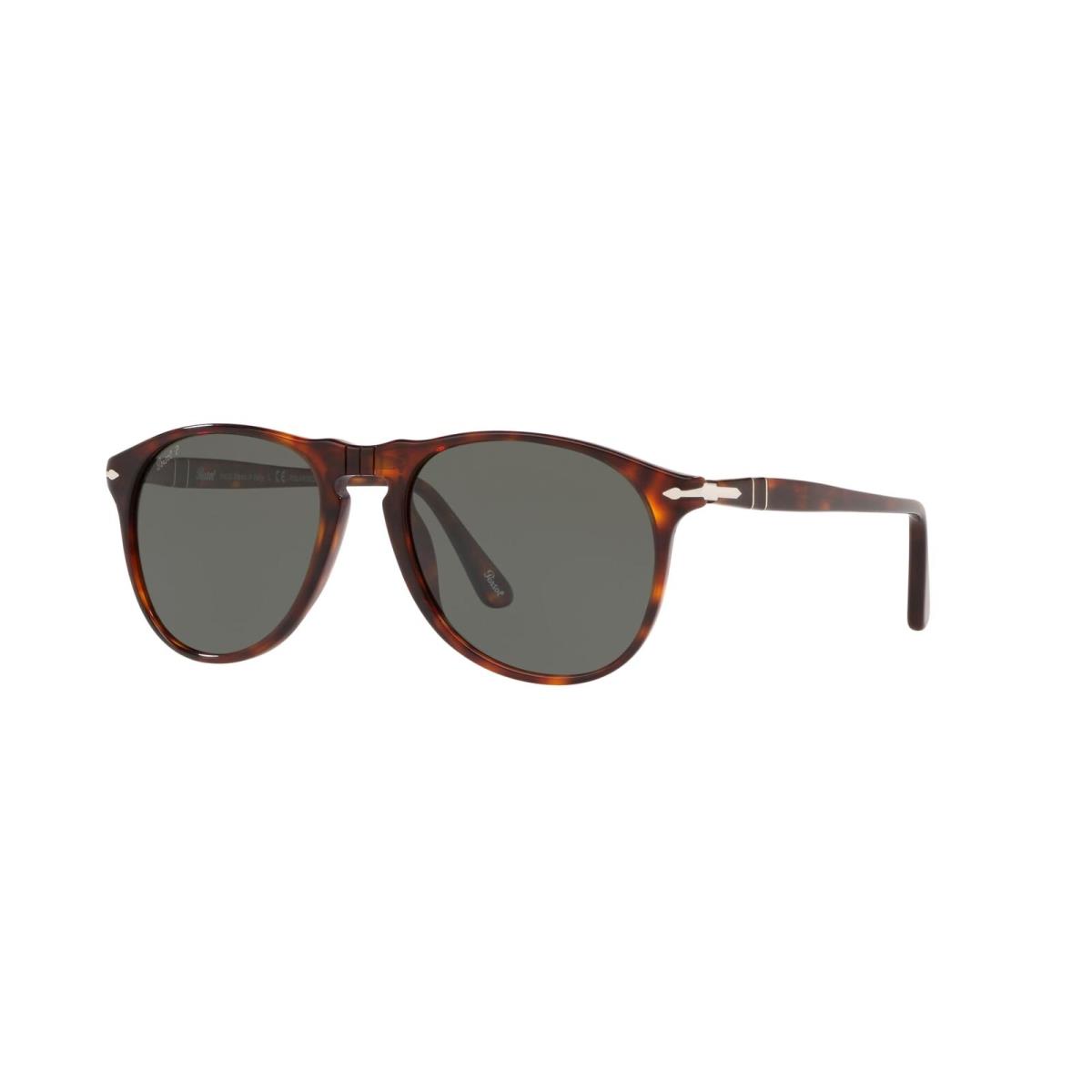 Persol Sunglasses PO9649S 24/58 55mm Havana / Polar Green Lens