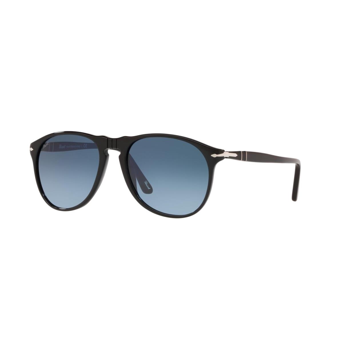 Persol Sunglasses PO9649S 95_Q8 55mm Black / Azure Gradient Blue Lens