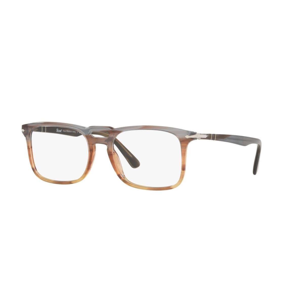 Persol Eyeglasses PO3277V 1137 54mm Stripped Grey Gradient Brown / Demo Lens