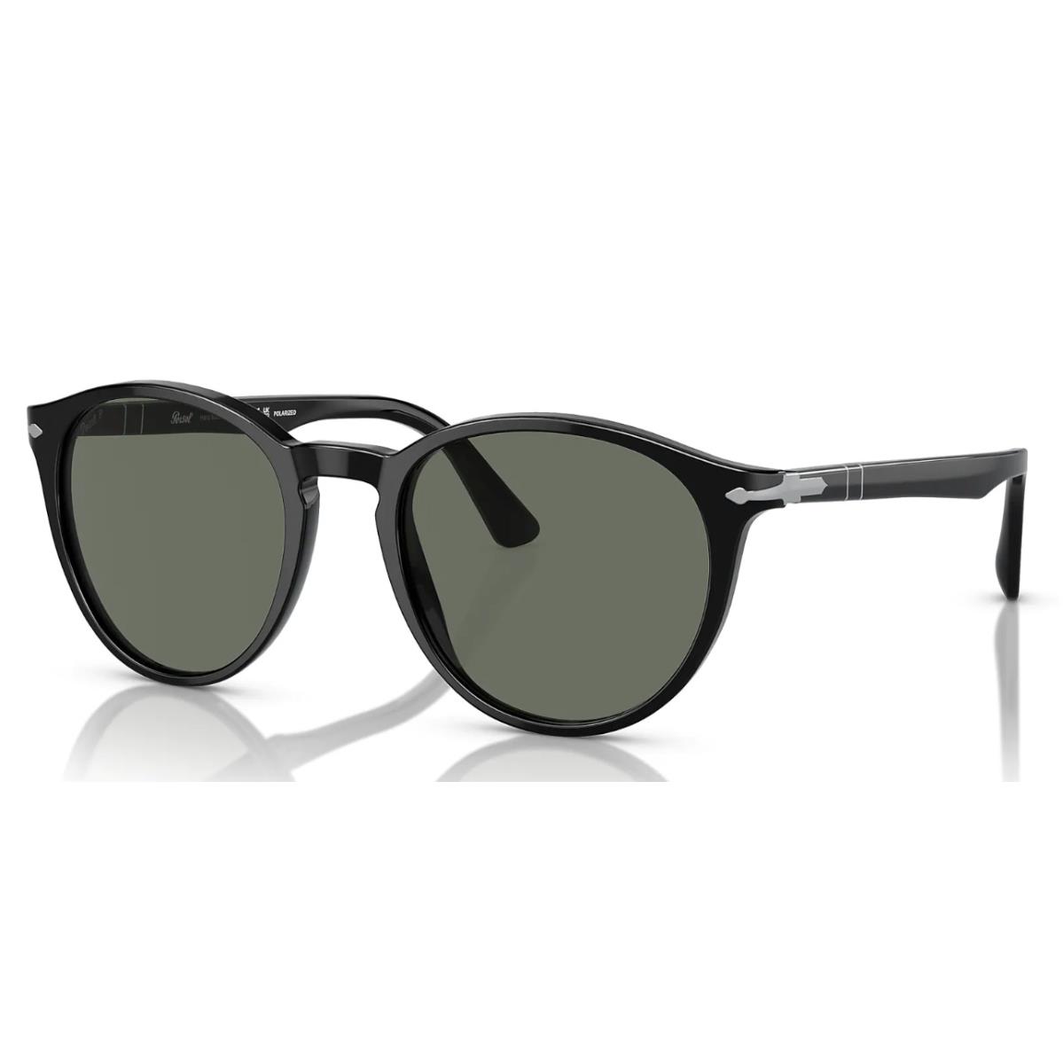 Persol PO3152S 901458 Black Round Men`s 59 mm Sunglasses