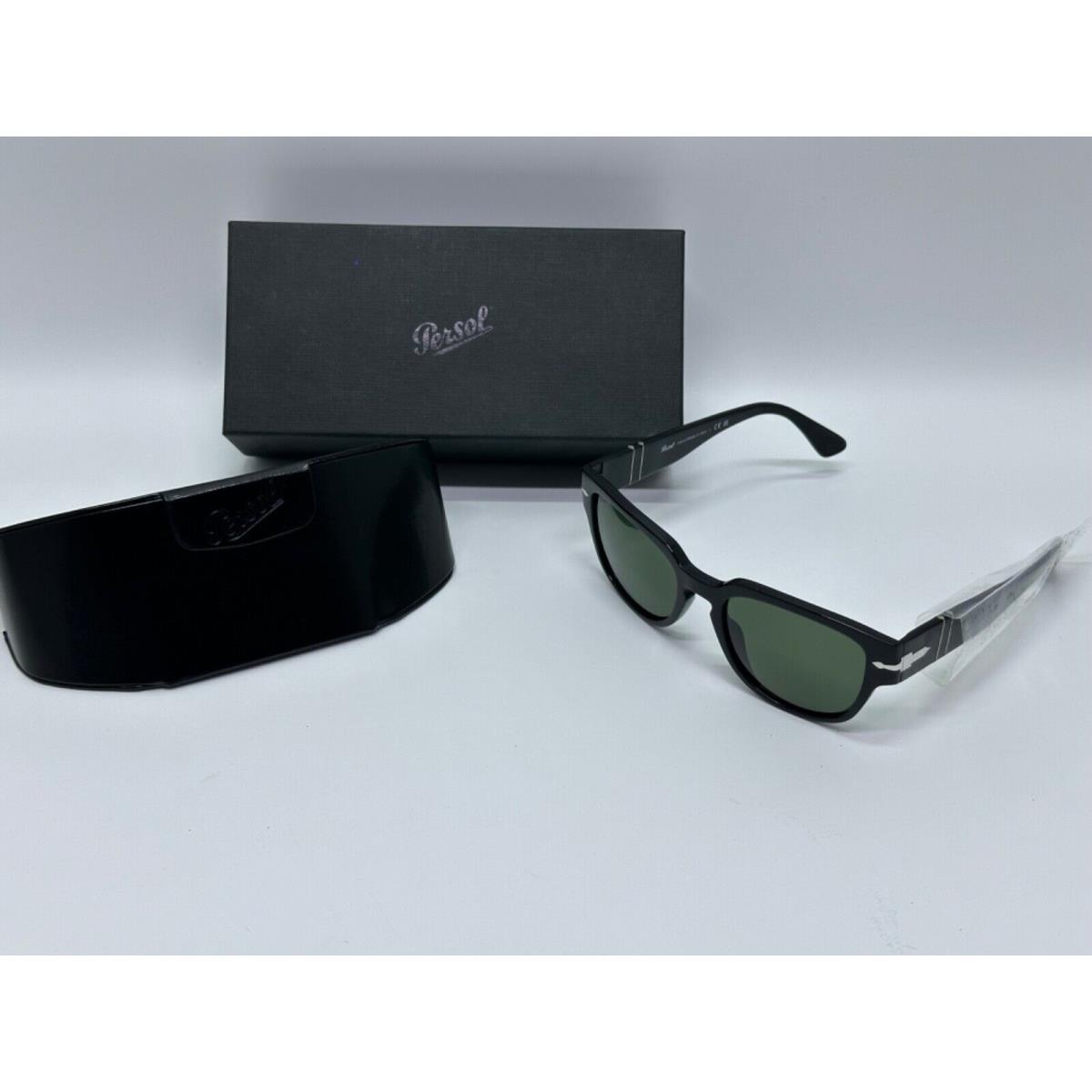 Persol PO3231S Black/green Men`s 54 mm Square Sunglasses