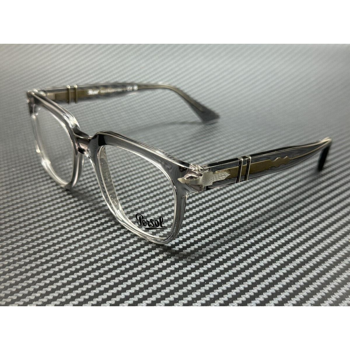 Persol PO3325V 309 Transparent Grey Men`s 50 mm Eyeglasses