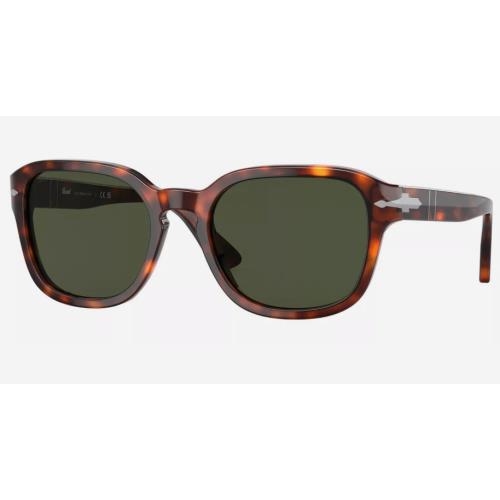 Persol PO3305S 24/31 54 Havana Brown / Green Lens 24/31 Sunglasses