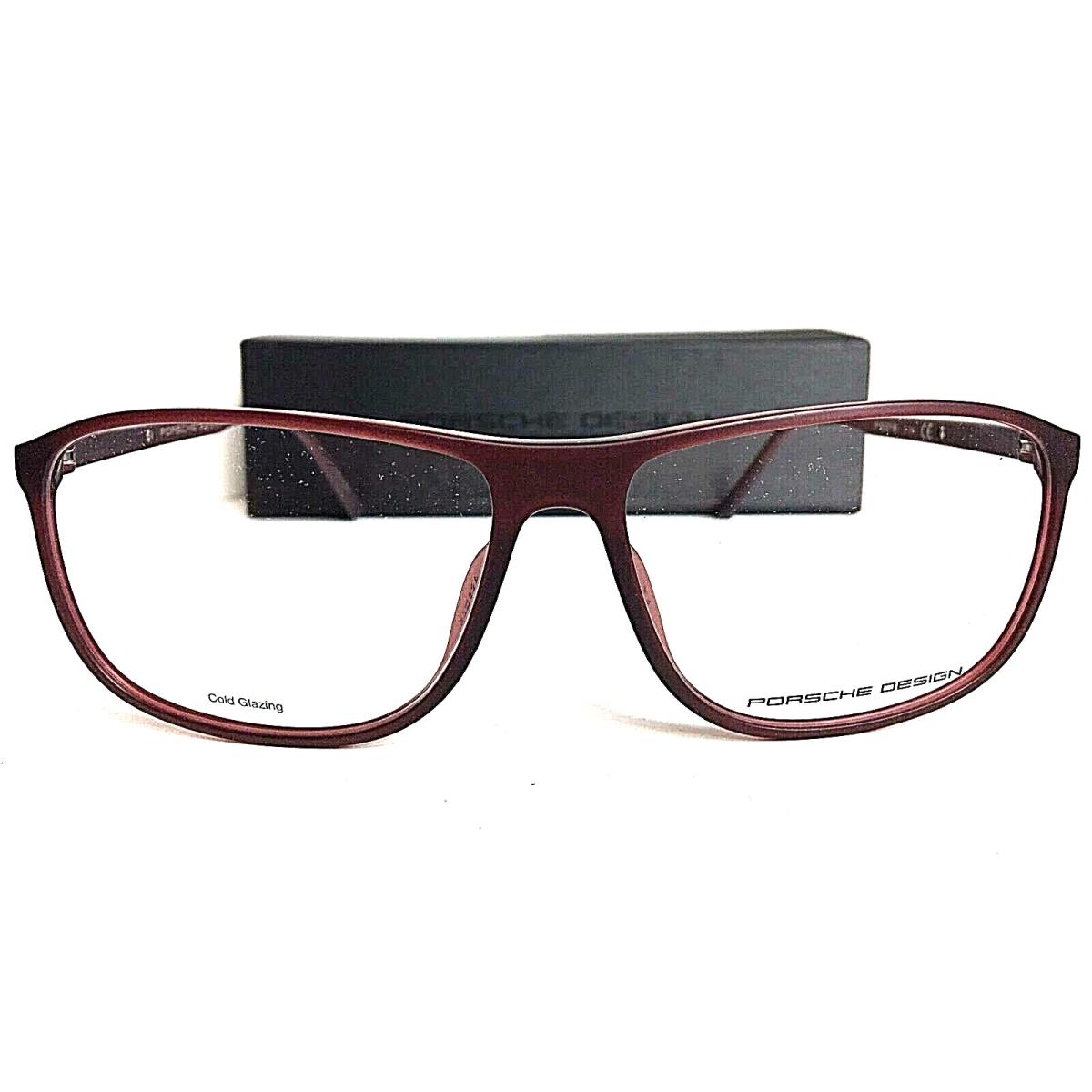 Porsche Design P 8278 P8278 D 58mm Rx Burgundy Men s Eyeglasses Frame