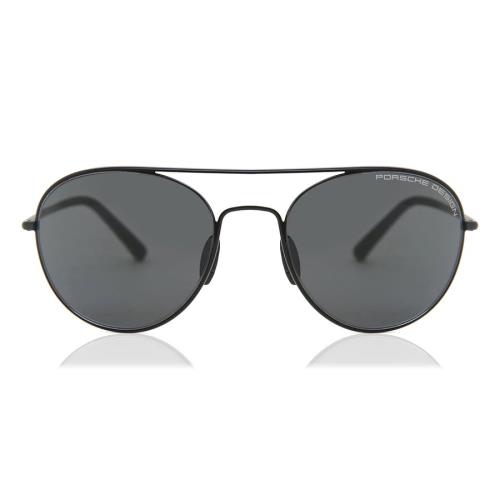 Porsche Design P8606 C Black Grey Aviator Designer Sunglasses Unisex 54-19-135