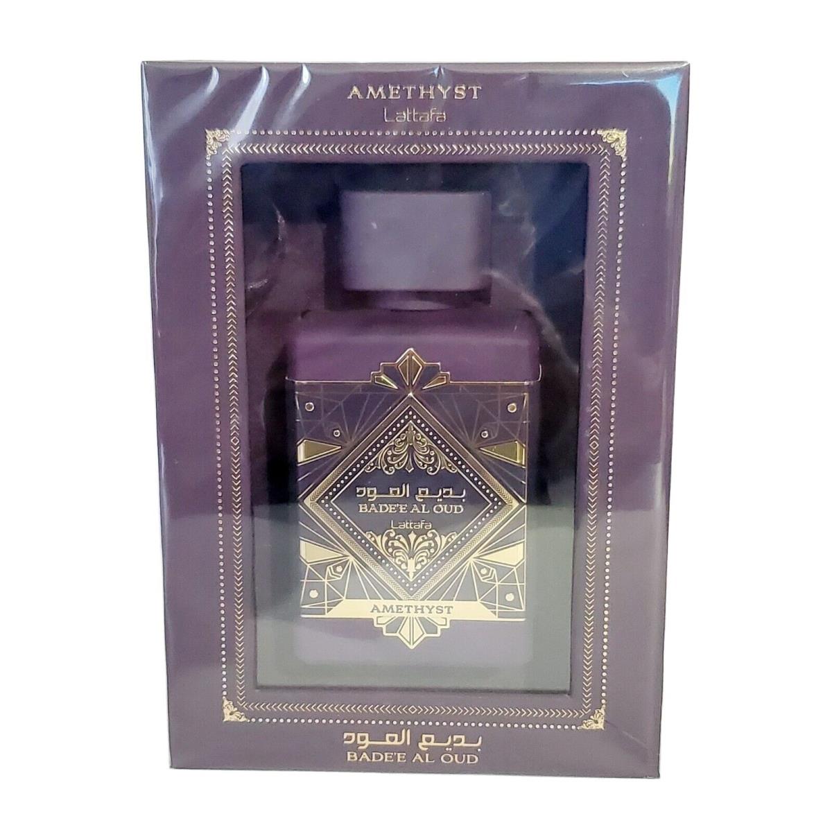 Bade`e Al Oud Amethyst Lattafa Eau de Parfum Spray 3.4 oz / 100 ml