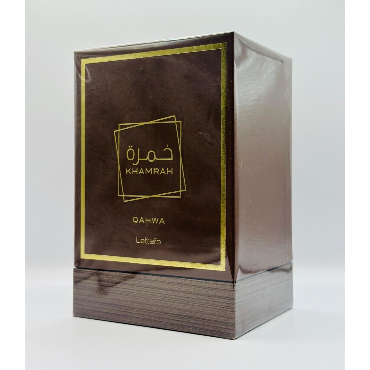 Lattafa Khamrah Qahwa Eau De Parfum 3.4oz / 100ml