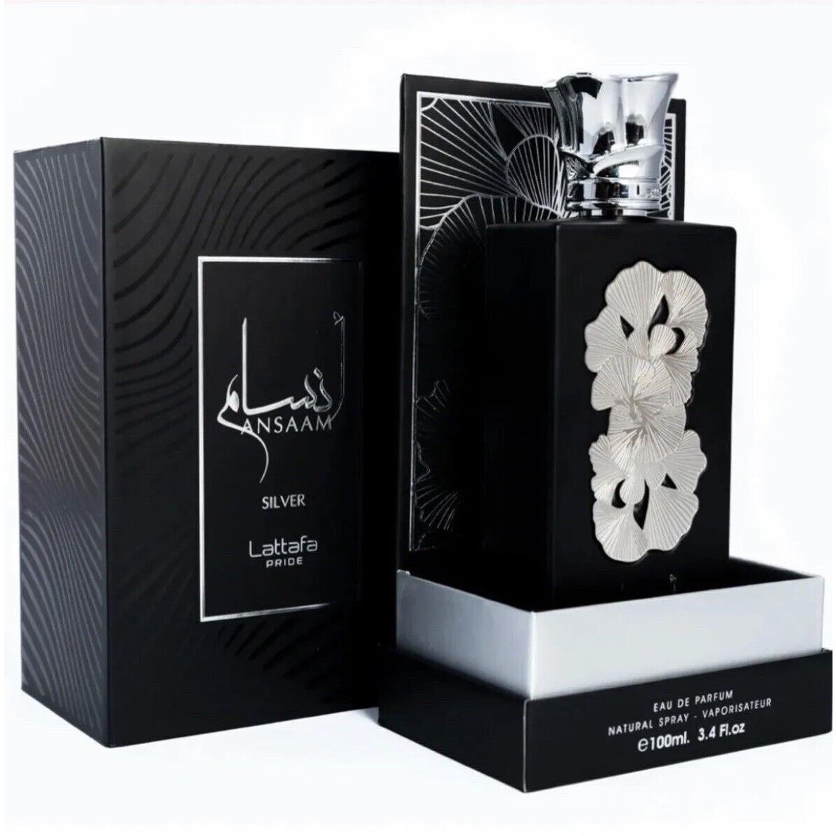 Ansaam Silver Edp Perfume By Lattafa Pride 100 ML Hottest Newest Release