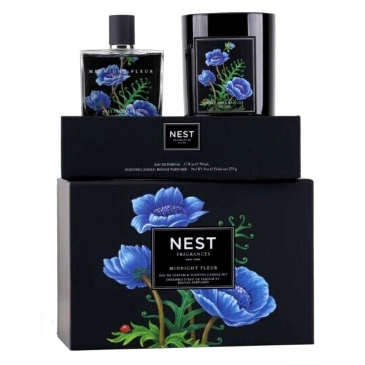 Nest Fragrances Midnight Fleur Eau de Parfum Scented Candle Set- Very Rare