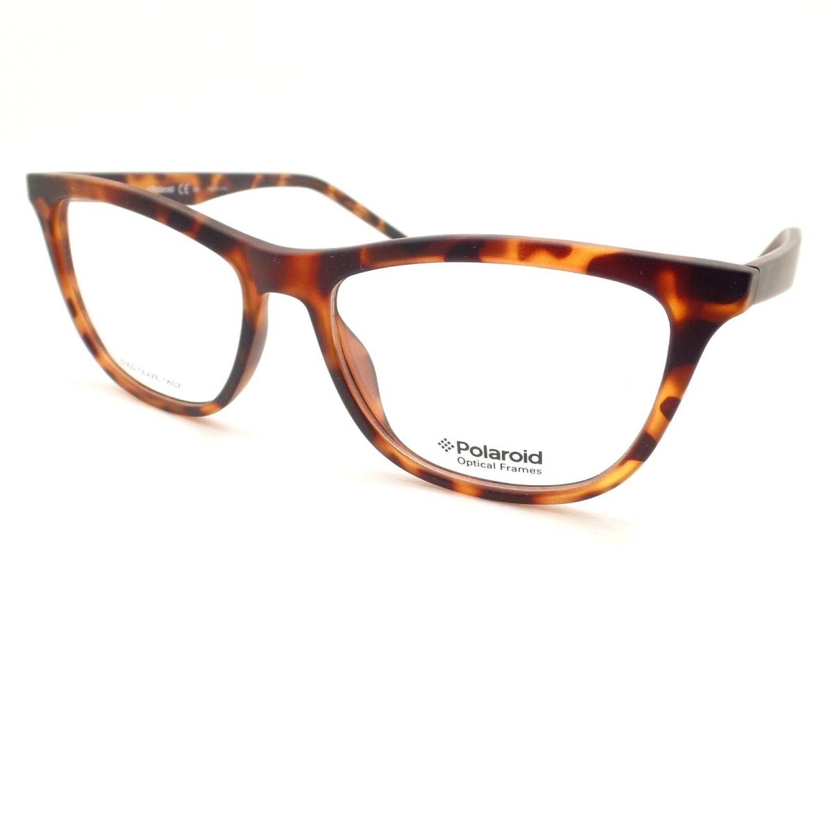 Polaroid Brand Pld D203 V08 Matte Havana 52mm Eyeglass Frames