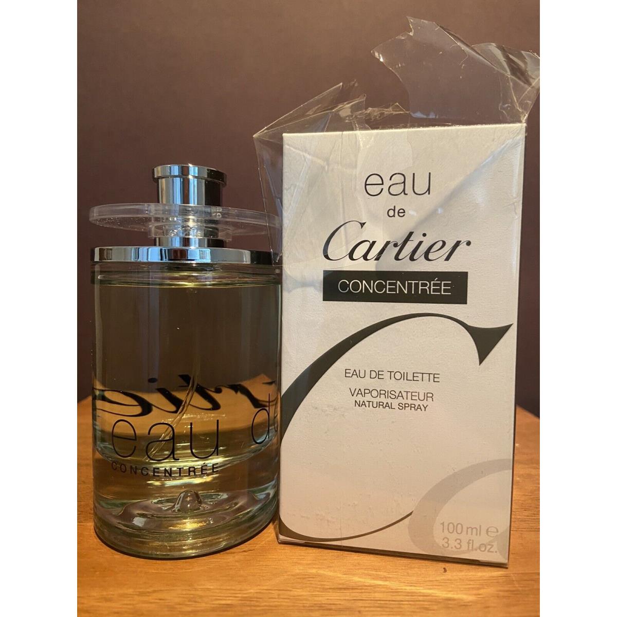 Eau de Cartier Concentree 3.3 OZ / 100 ml Eau de Toilette Spray Rare