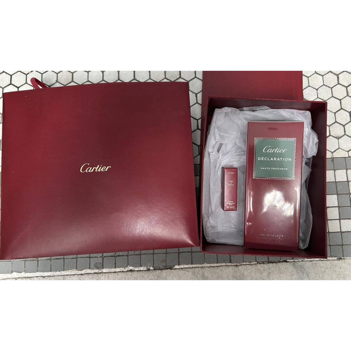 Declaration Haute Fraicheur by Cartier 3.3 oz Edt Cologne Gift Set