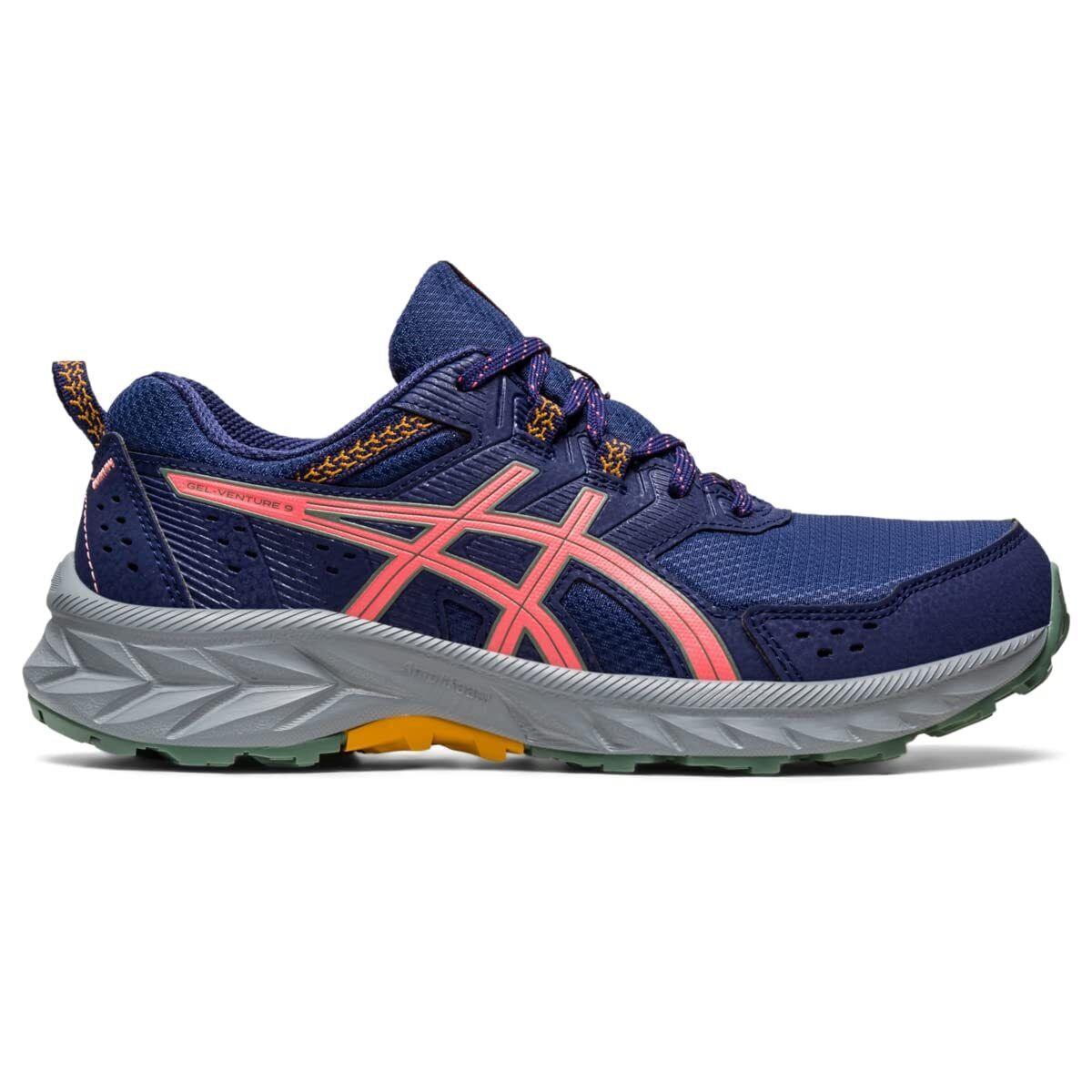 Asics Women`s Gel-venture 9 Running Shoes 9.5 Indigo Blue/papaya