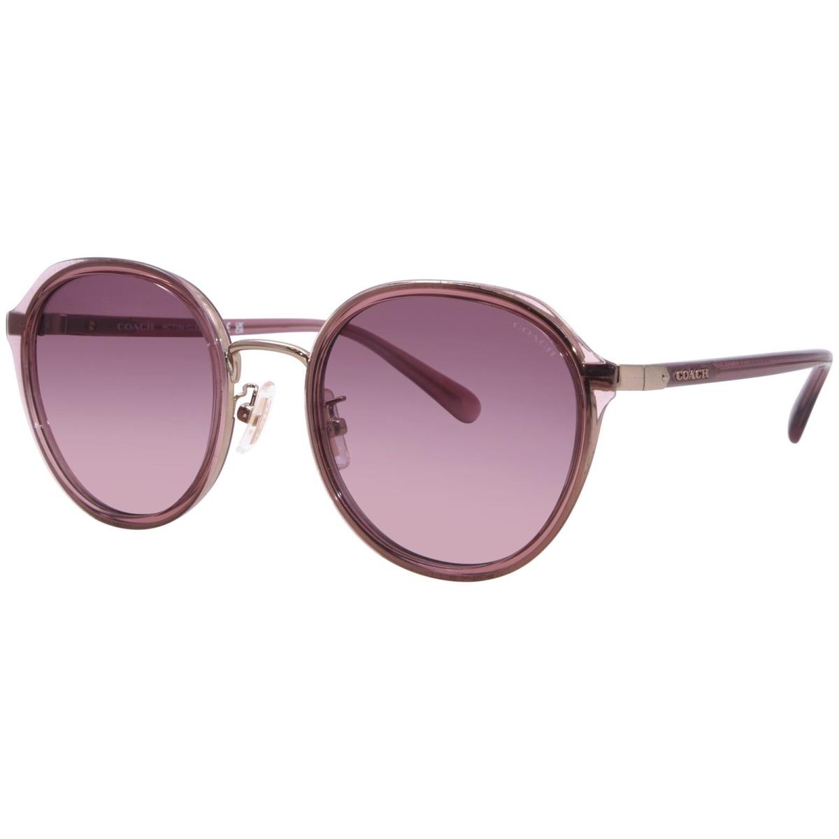 Coach CL924 HC7154 93318D Sunglasses Women`s Transparent Berry/berry Grad. 52mm