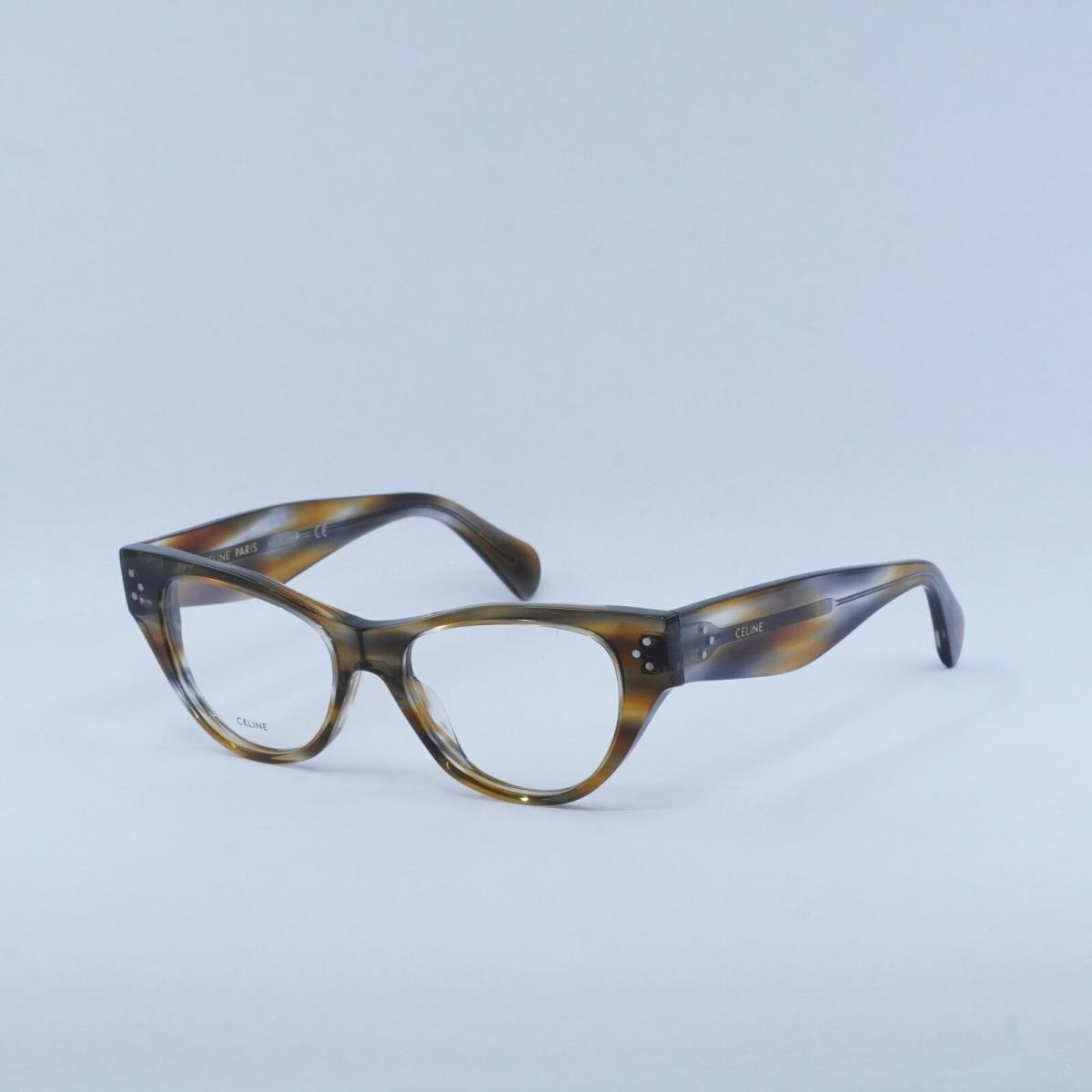 Celine CL50040I 055 Striped Blue/brown Havana 50mm Eyeglasses