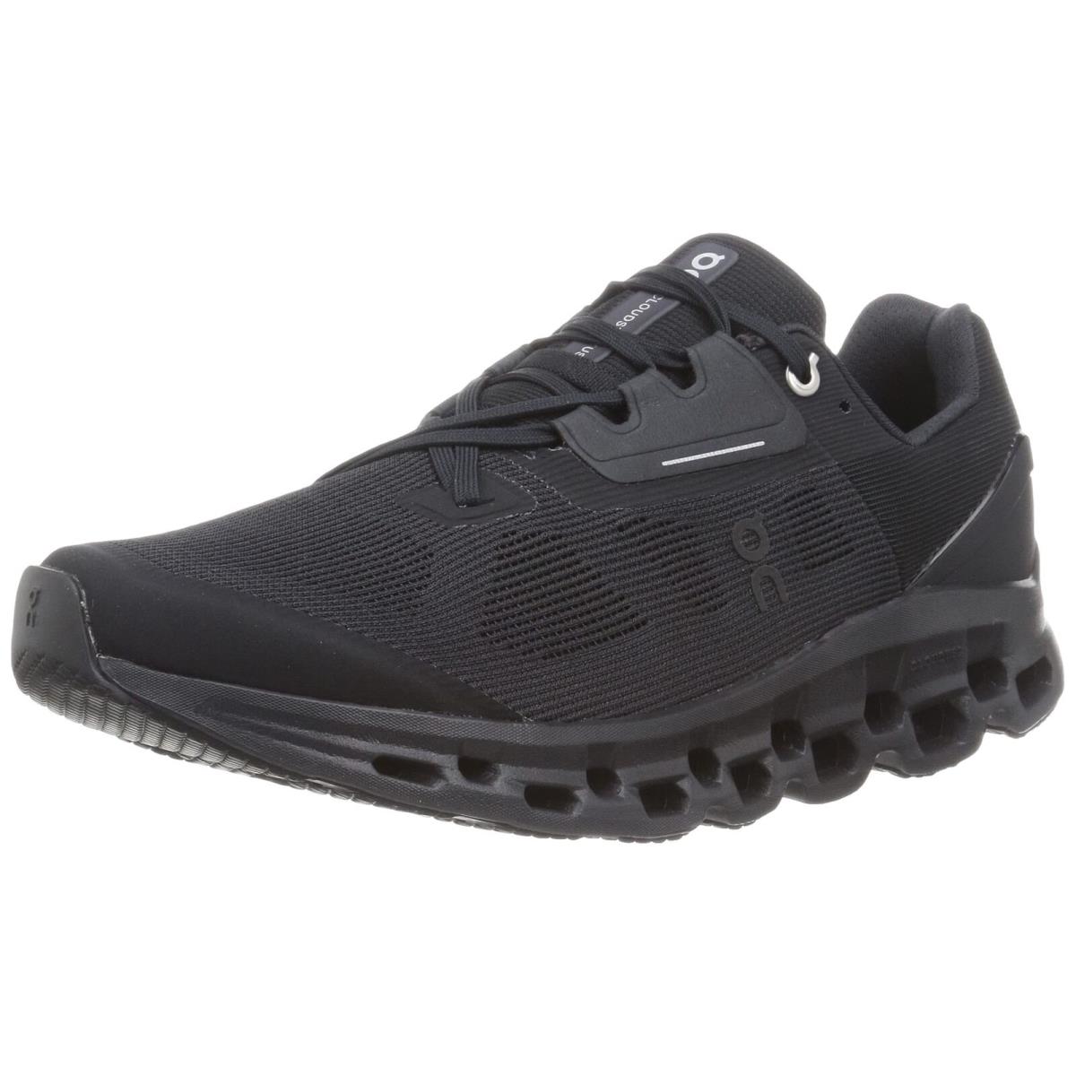 ON Running Cloudstratus Mens` Sneakers All Black 9