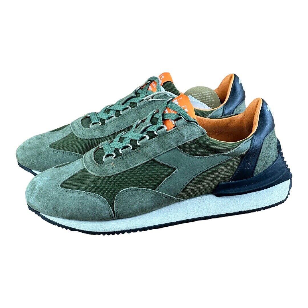 Diadora Heritage Unisex Nubuck Sneakers Athletic Shoes Green8 UM 9.5 W