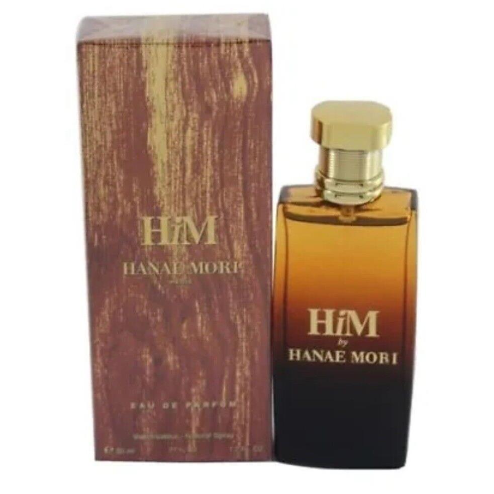 Hanae Mori Him 1.7oz Eau de Parfum Spray For Men Rare No-cellos