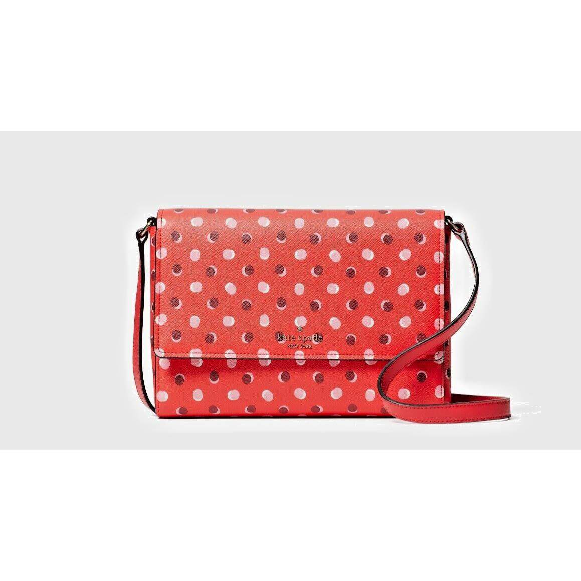 New Kate Spade Cove Street Dody Fiesta Dot Crossbody Bag Digital Red